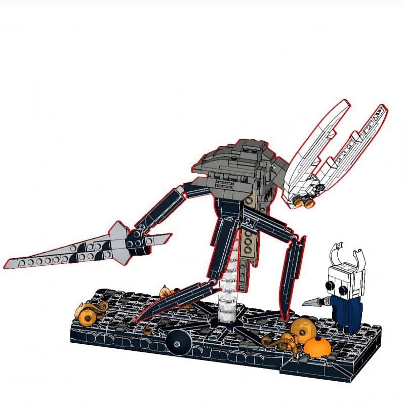 Dark Insect Knight Boss Battle MOC Building Kit | Fantasy Monster Scene - 1