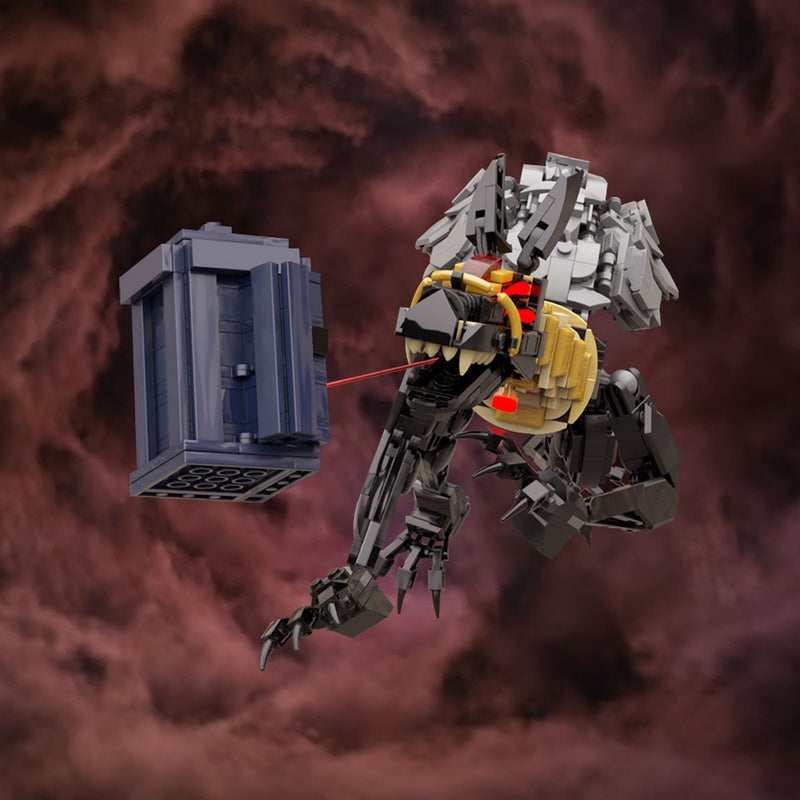 Dark Jackal Guardian with Blue Portal Box MOC Building Kit - 2