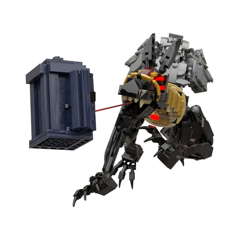 Dark Jackal Guardian with Blue Portal Box MOC Building Kit - 4