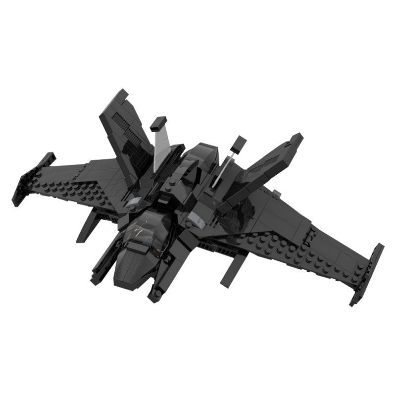Dark Knight Stealth Aircraft Building Kit | LEGO-Compatible MOC - 5