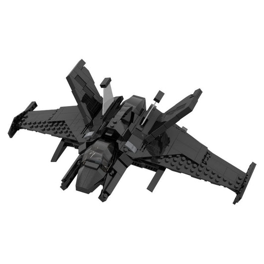 Dark Knight Stealth Aircraft Building Kit | LEGO-Compatible MOC - 5