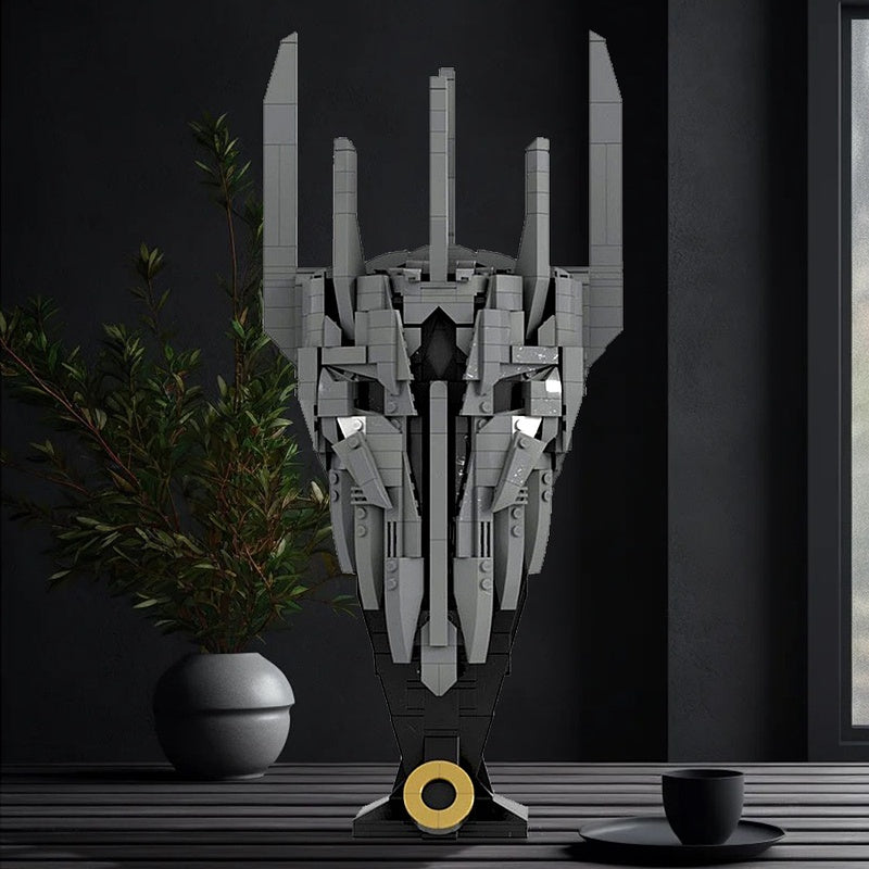 Dark Lord Fantasy Helmet Building Kit | LEGO-Compatible MOC - 2