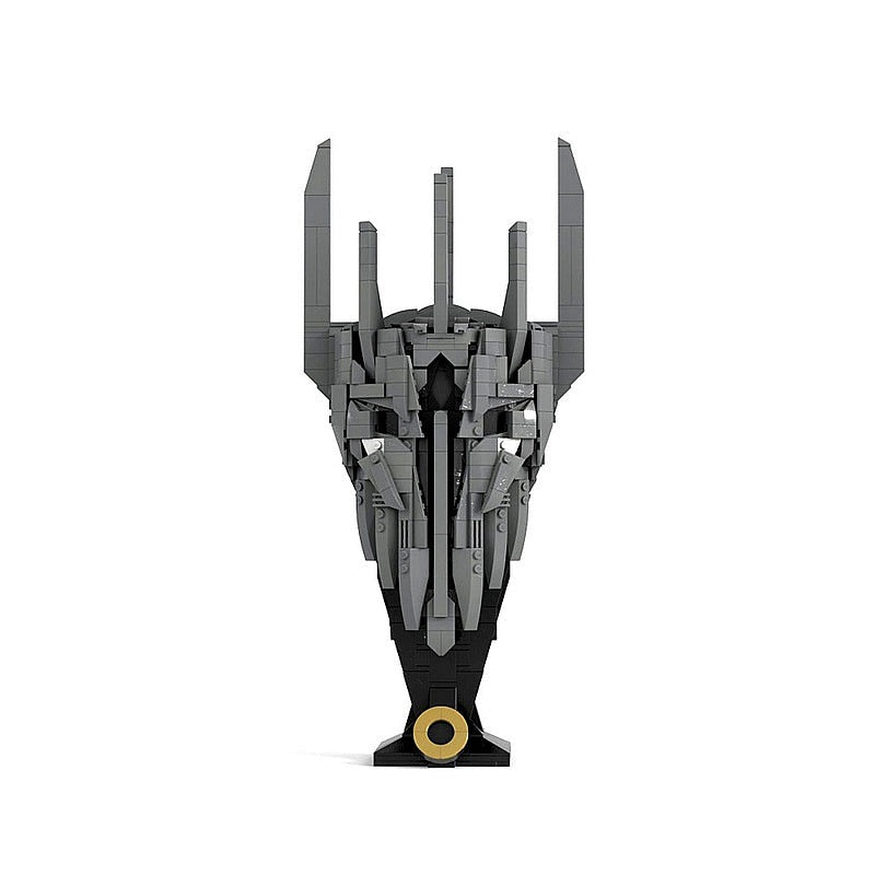 Dark Lord Fantasy Helmet MOC Character Display Building Kit - 4