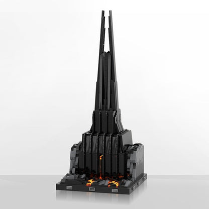 Dark Lord Volcanic Fortress MOC Building Kit | Fantasy Castle Architecture - 2
