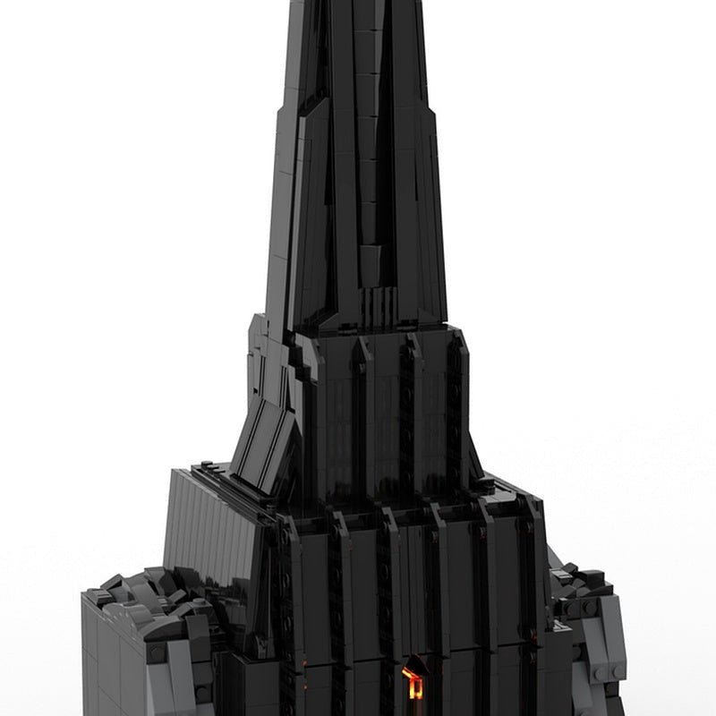 Dark Lord Volcanic Fortress MOC Building Kit | Fantasy Castle Architecture - 3