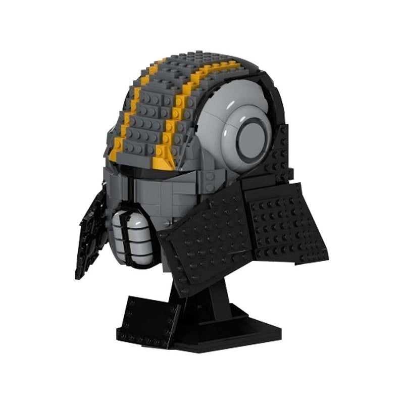 Dark Space Apprentice Helmet MOC Sci-Fi Character Building Kit - 3