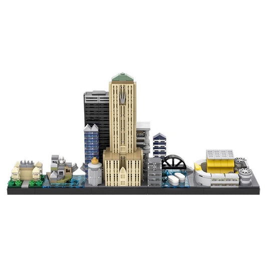 Dark Vigilante City Knight Skyline Architecture Building Kit | Compatible MOC - 1