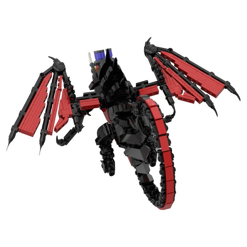 Dark Wing Venom Dragon MOC Building Kit | Fantasy Creature Model - 5