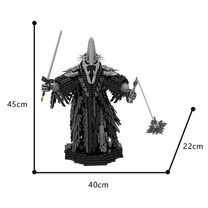 Dark Wraith King Armored Fantasy Figure MOC Building Kit - 4