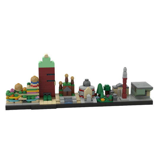 Darmstadt Skyline Building Kit | LEGO-Compatible MOC - 1