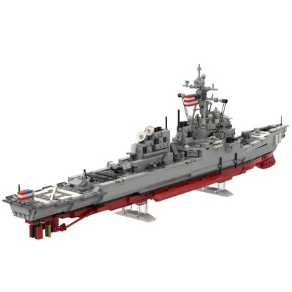 DDG 51 Arleigh Burke Building Kit | Flight I version | LEGO-Compatible MOC - 2