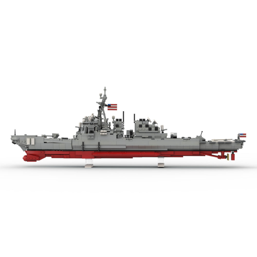 DDG 51 Arleigh Burke Building Kit | Flight I version | LEGO-Compatible MOC - 3