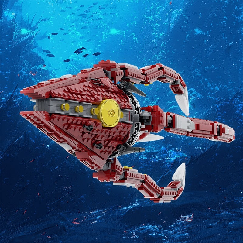 Deep Space Assault Ship Building Kit | LEGO-Compatible MOC - 1