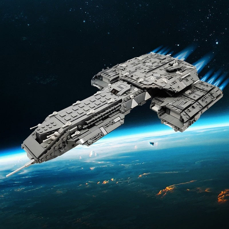Deep Space Battle Carrier MOC Capital Ship Spacecraft Building Kit - 4