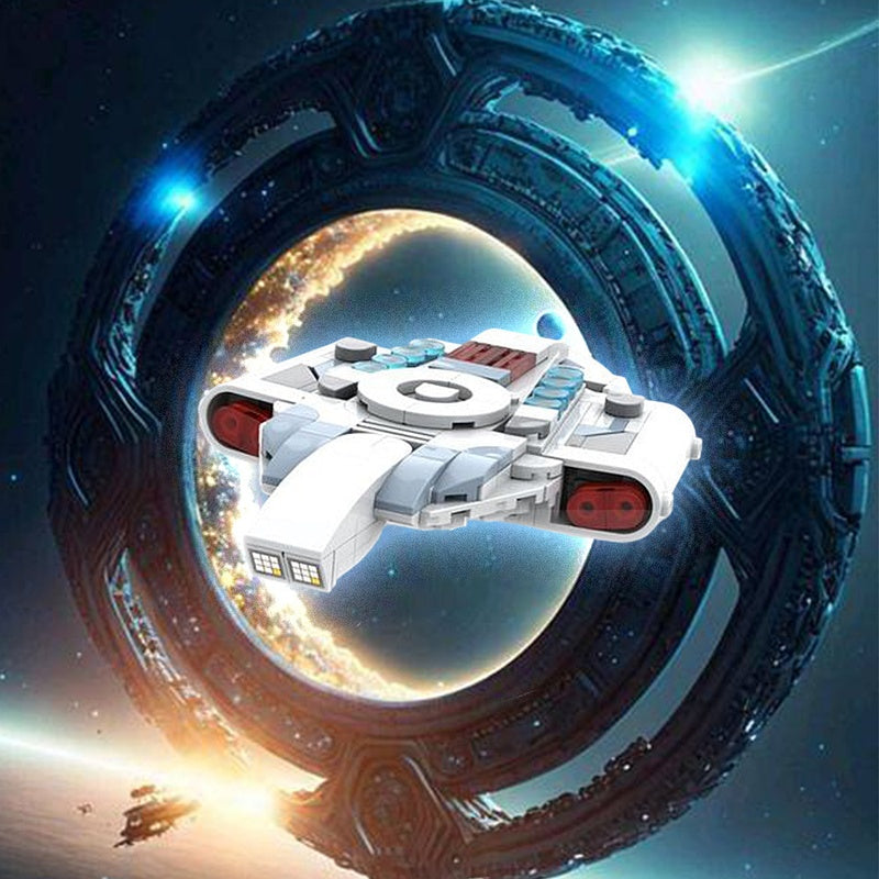 Deep Space Station Escort Ship Building Kit | LEGO-Compatible MOC - 1