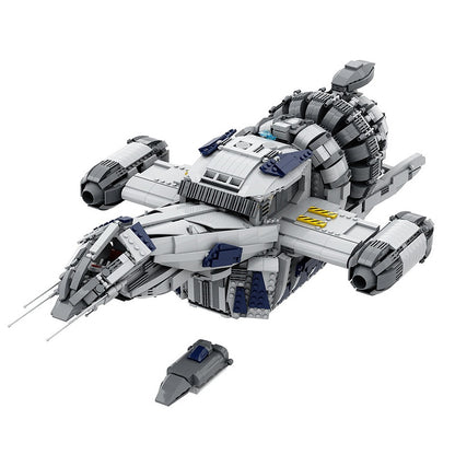 Deep Space Transport Vessel Building Kit | LEGO-Compatible Smuggler Ship MOC - 3