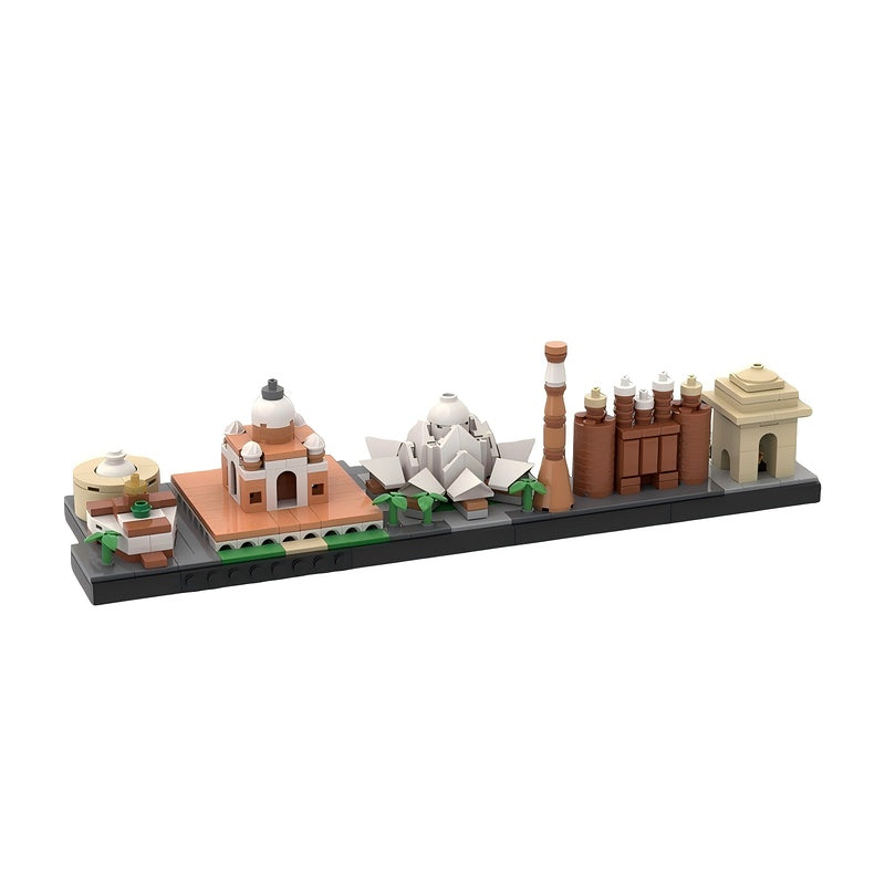 Delhi Skyline Building Kit | India Landmark Model LEGO-Compatible MOC - 4