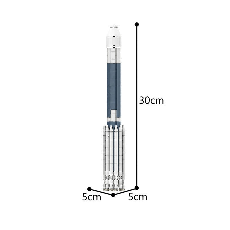 Delta II MER Rover Teal MOC Building Kit | Space Rocket Model - 4
