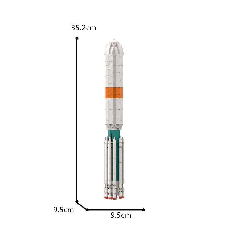 Delta III Rocket MOC Building Kit | 1:110 Scale Launch Vehicle - 8