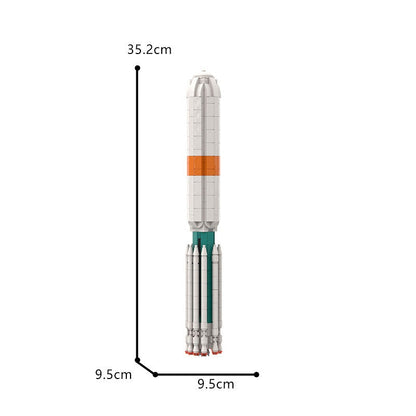 Delta III Rocket MOC Building Kit | 1:110 Scale Launch Vehicle - 8