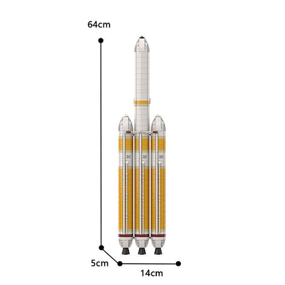 Delta IV Heavy Rocket MOC Building Kit | Orbital Launch Vehicle Model - 4