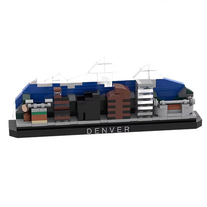 Denver Skyline Building Kit | LEGO-Compatible MOC - 1
