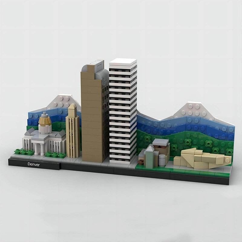 Denver Skyline MOC Building Kit | City Architecture Display Model - 2