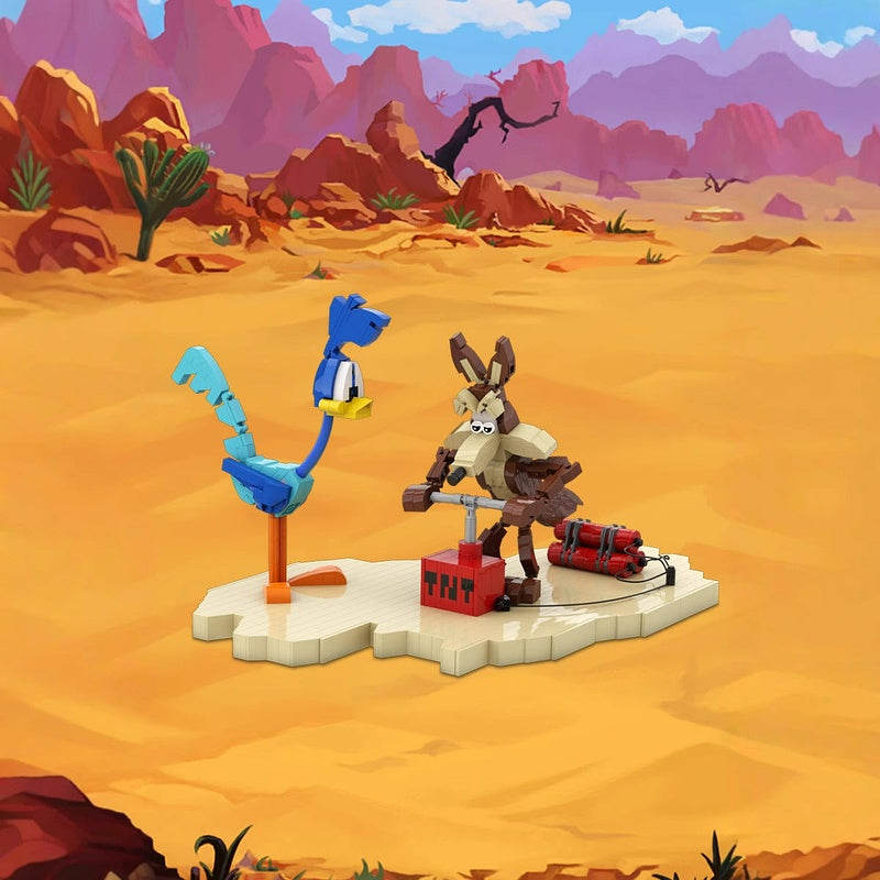 Desert Chase Cartoon Duo MOC Character Building Kit - 2