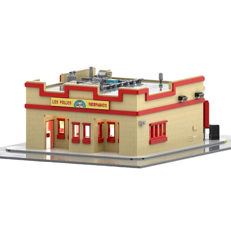 Desert Chicken Fast-Food Restaurant Modular Building Kit | LEGO-Compatible MOC - 2