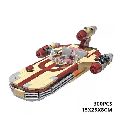 Desert Hover Landspeeder MOC Building Kit | Futuristic Space Vehicle - 4