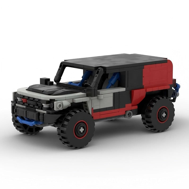 Desert Racing 4x4 Rally SUV MOC Building Kit | Off-Road Vehicle Model - 1