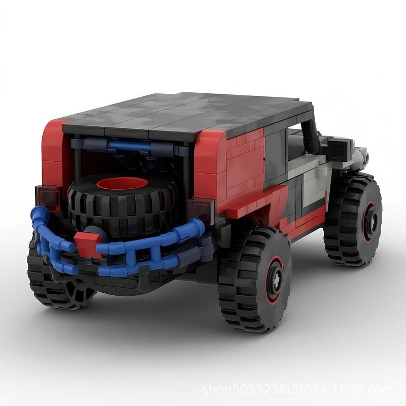 Desert Racing 4x4 Rally SUV MOC Building Kit | Off-Road Vehicle Model - 2