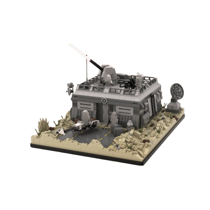 Desert Sci-Fi Outpost Bunker MOC Building Kit - 1