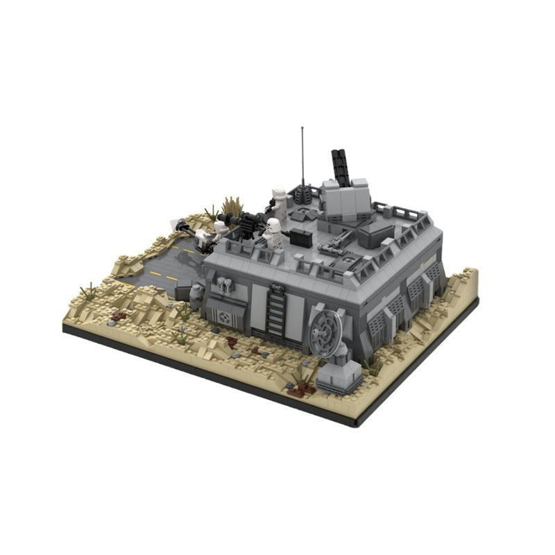 Desert Sci-Fi Outpost Bunker MOC Building Kit - 2