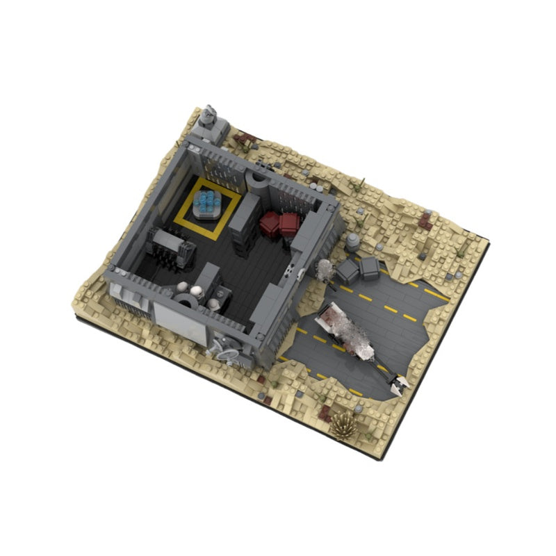 Desert Sci-Fi Outpost Bunker MOC Building Kit - 3