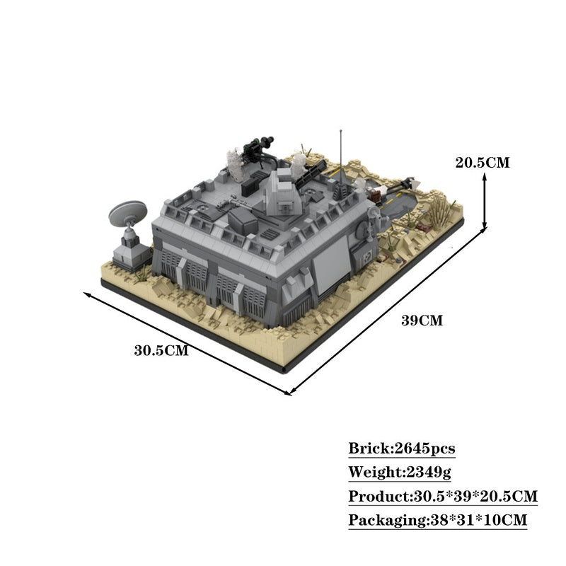 Desert Sci-Fi Outpost Bunker MOC Building Kit - 4