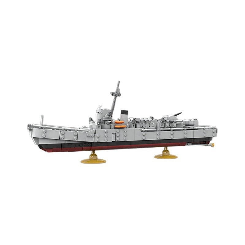 Destroyer Ship MOC Building Kit | Modern Naval Warship Model - 1