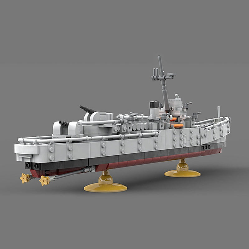 Destroyer Ship MOC Building Kit | Modern Naval Warship Model - 4