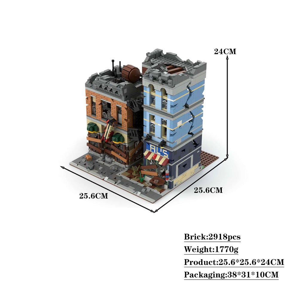 Detective's Office Building Kit | Apocalypse Version | LEGO-Compatible MOC - 4