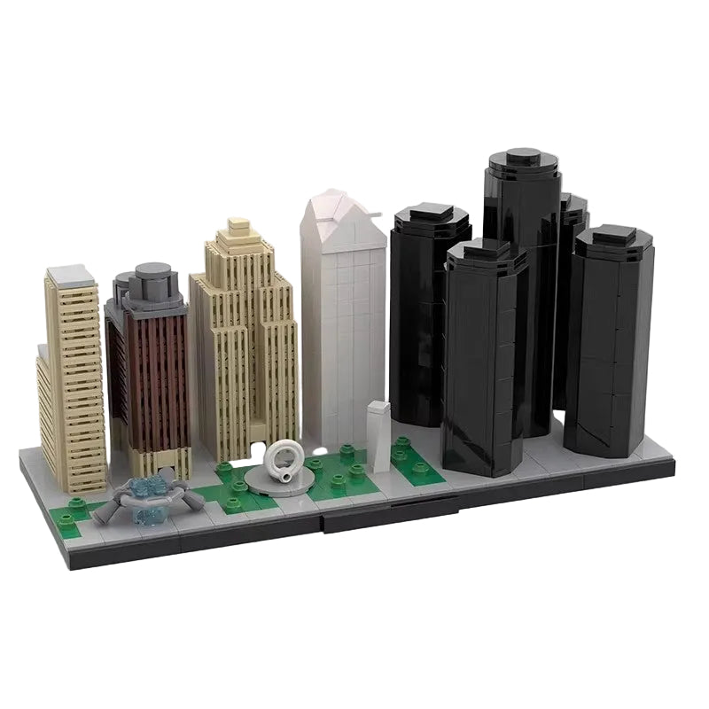 Detroit Michigan Skyline Building Kit | LEGO-Compatible MOC - 1