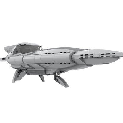 Diplomatic Yacht MOC Sci-Fi Spacecraft Building Kit - 2