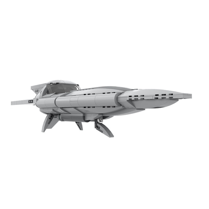 Diplomatic Yacht MOC Sci-Fi Spacecraft Building Kit - 4