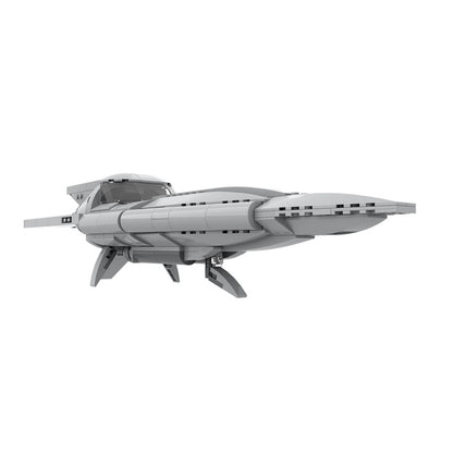 Diplomatic Yacht MOC Sci-Fi Spacecraft Building Kit - 4