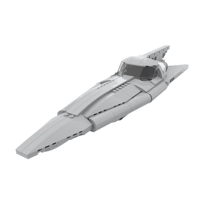 Diplomatic Yacht MOC Sci-Fi Spacecraft Building Kit - 5