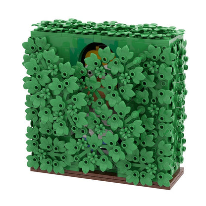 Disappearing Into Bushes MOC Building Kit | Funny Character Diorama - 8