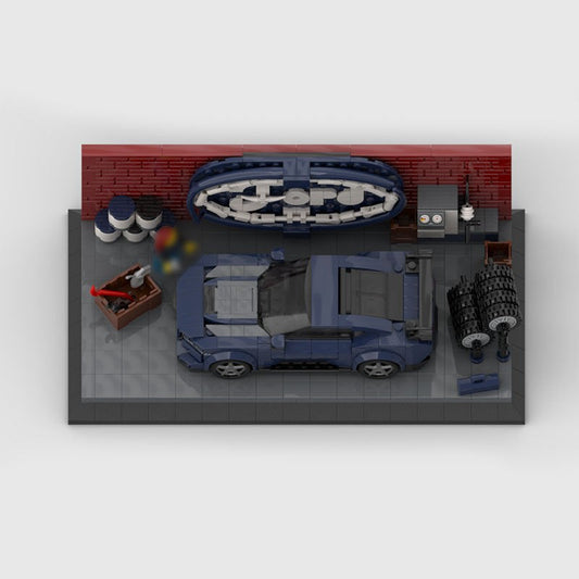 Display for Car Models Building Kit | LEGO-Compatible MOC - 1