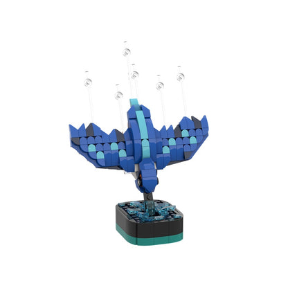 Diving Kingfisher MOC Bird Display Model Building Kit - 5