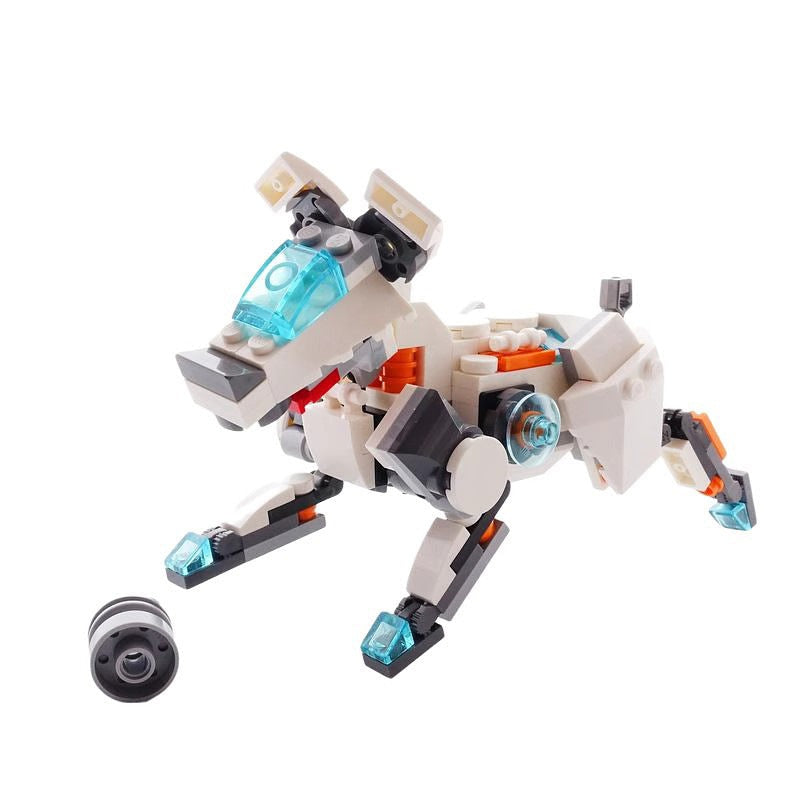 Dog Mech MOC Building Kit | Futuristic Robotic Canine Model - 3