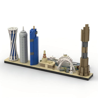 Doha skyline Building Kit | LEGO-Compatible MOC - 4
