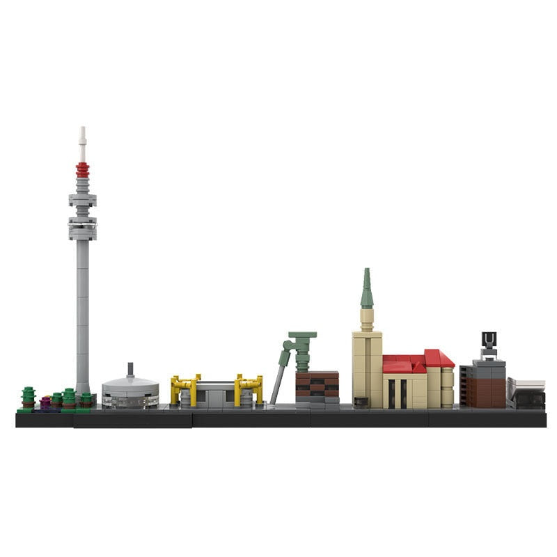 Dortmund Skyline MOC Building Kit | Ruhrgebiet City Architecture Model - 2